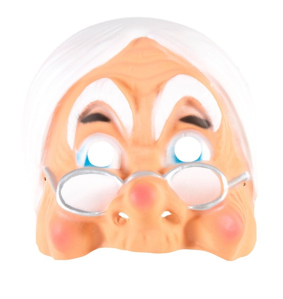 Grandma with glasses half mask