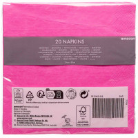 Aperçu: 20 serviettes de table Live Pink Eco 33cm