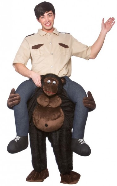 Piggyback gorilla costume