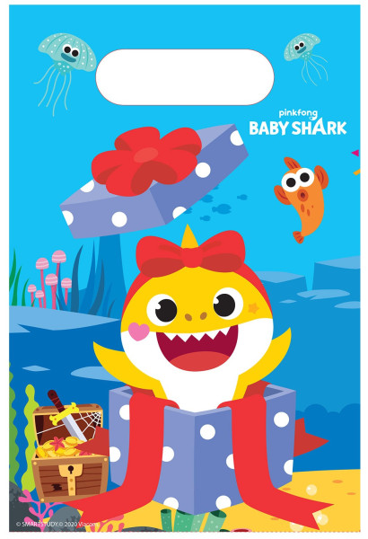 8 torebek na prezenty Baby Shark Family