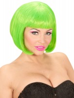 Preview: Neon-green party wig Chiara