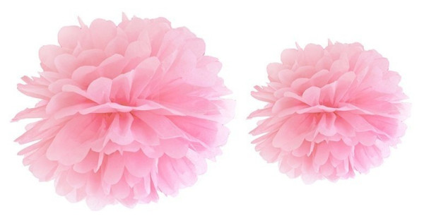 Pompon rosa chiaro 25cm