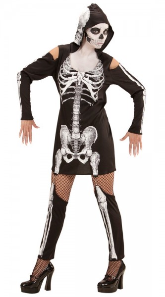 Disfraz de estructura ósea sexy para mujer 3