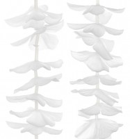 Wieszak na wodospad białe kwiaty 1,8m