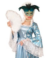 Preview: Venetian eye mask with feathers