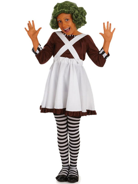 Chocolade fabrieksarbeider meisje kostuum