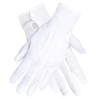 Weiße XL Handschuhe Carnival Fever