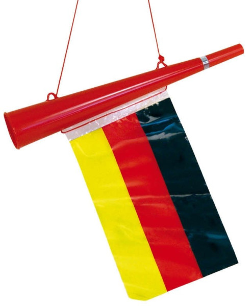 Deutschland Fan Tröte mit Flagge