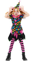 Neon horror clown meisje kostuum