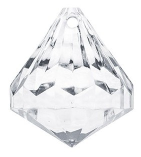 5 diamanten hangers Saphira 3.1 x 3.7cm 2