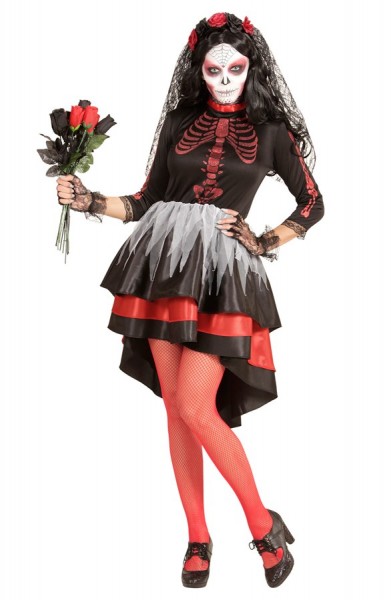 Dia de los Muertos skeleton costume for women