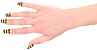 Preview: Fingernails with bee pattern
