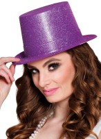 Preview: Purple party top hat