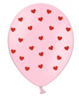 Oversigt: 50 beruset kærlighedsballoner pink 30 cm