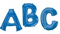 Foil balloon letter C blue XL 81cm