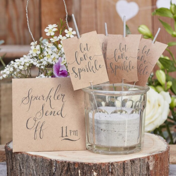 10 country love wedding sparklers