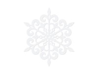 Preview: 10 white paper snowflakes Lena 11cm