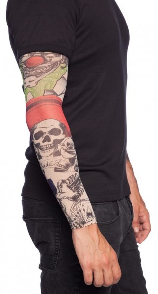 Tattoo sleeve skull party