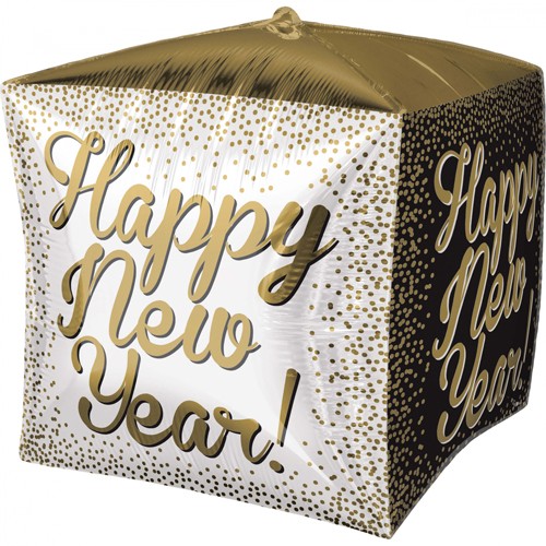 Ballon cube Happy New Year 38cm