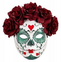 Widok: Różana maska Dia De Los Muertos