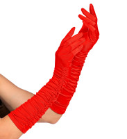 Vorschau: Lange Handschuhe in Rot 44cm