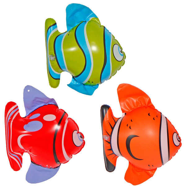 3 poissons gonflables