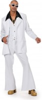 Disco fever 70s party suit in white