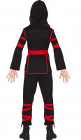 Ninja Kinderkostüm schwarz-rot