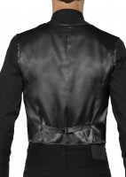Preview: Black sequin vest for men