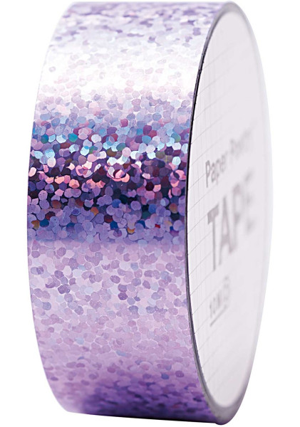 Ruban washi holographique violet 10m