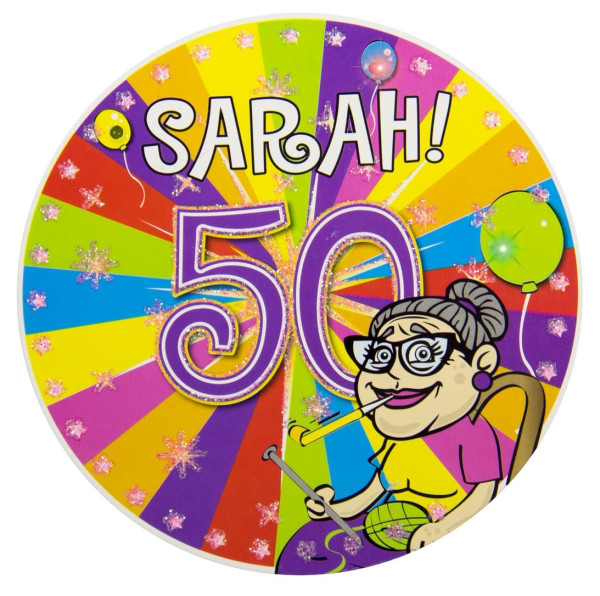 Botón LED Sarah Party 12cm