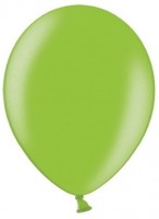 Preview: 50 Party Star metallic balloons apple green 30cm