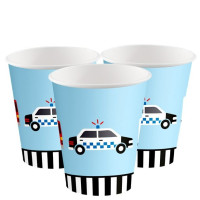 Preview: 8 car party paper cups 250ml