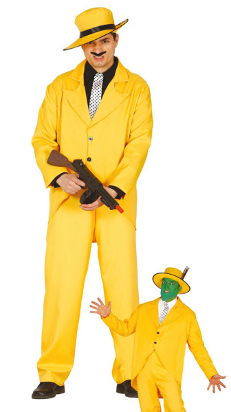 Yellow villain men's costume