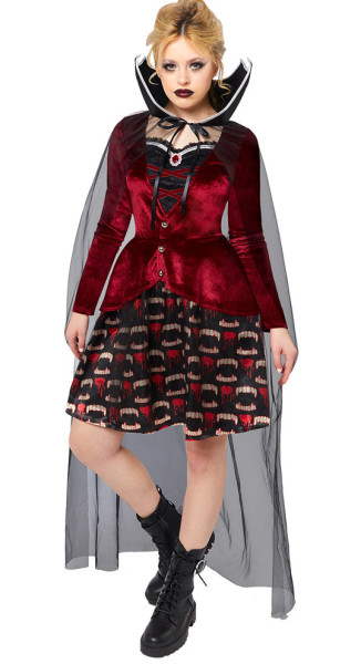 Disfraz de princesa Elvira vampira para mujer