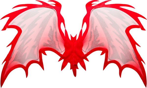 Red diabolo wings 112cm