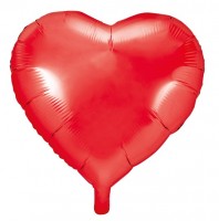 Hartjes Folieballon rood 45 cm