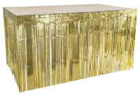 Vorschau: Tischhusse goldenes Lametta 3m