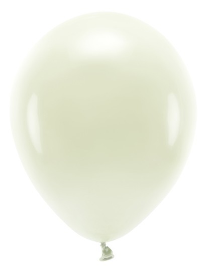 100 Eco Pastel Ballonnen creme 26 cm
