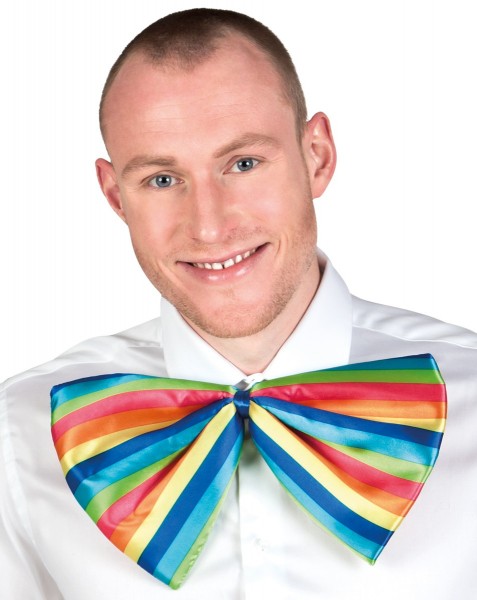 XXL clown stripe bow tie