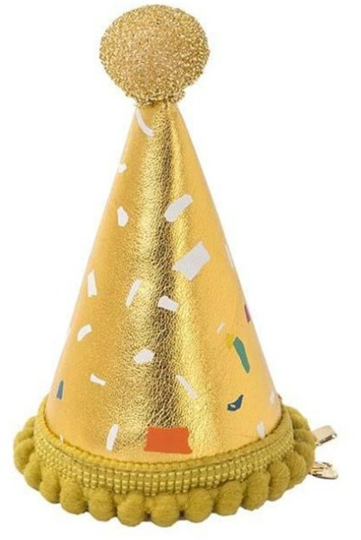 Mini sombrero de fiesta dorado