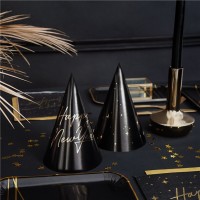 6 Royal New Year party hats 16cm