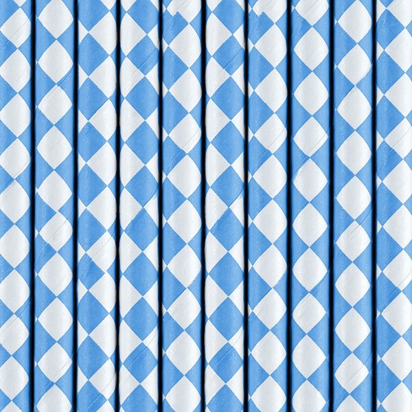 10 paper straws blue diamond 2