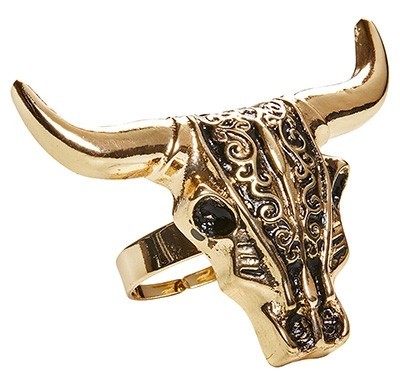 Golden buffalo ring
