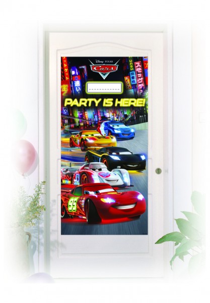 Affiche de porte Cars Neon City 152 x 76 cm