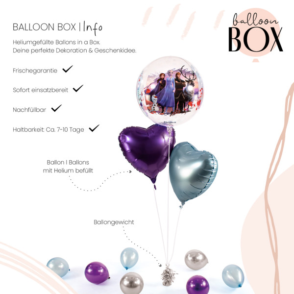 XL Heliumballon in der Box 3-teiliges Set Frozen 2 3