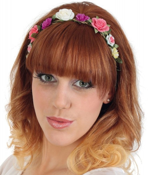 Colorful flower headband Bianca