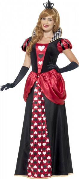 Czarująca sukienka Queen of Hearts z koroną