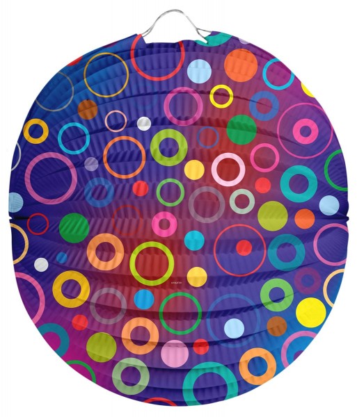 Lanterne disco colorée avec cercles