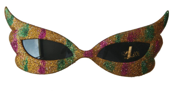 Gafas de fiesta glitter butterfly